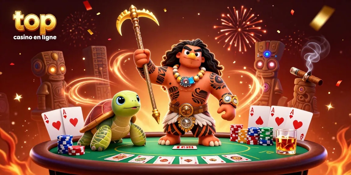 Gagnez avec le top casino en ligne tout en profitant d'une scène de poker dynamique.