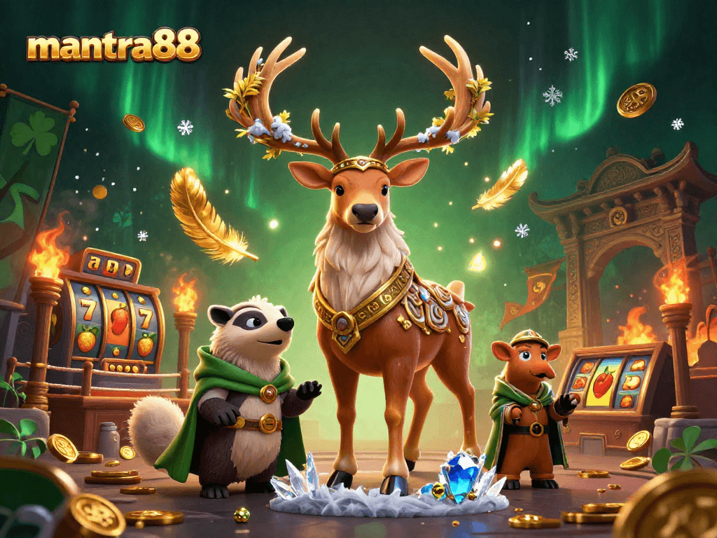 Experience thrilling wins at mantra88 in this lively casino scene with winning slots and jackpots.