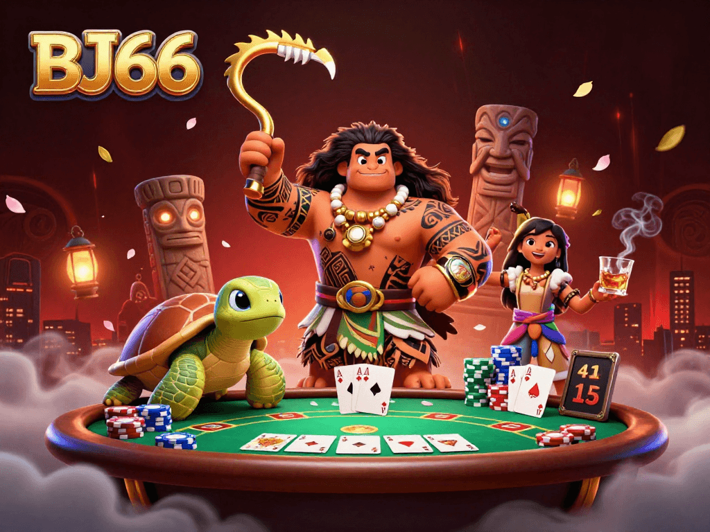 Khám phá BJ66 thông qua trò chơi poker đặc sắc trong một không gian hiện đại và sôi động.