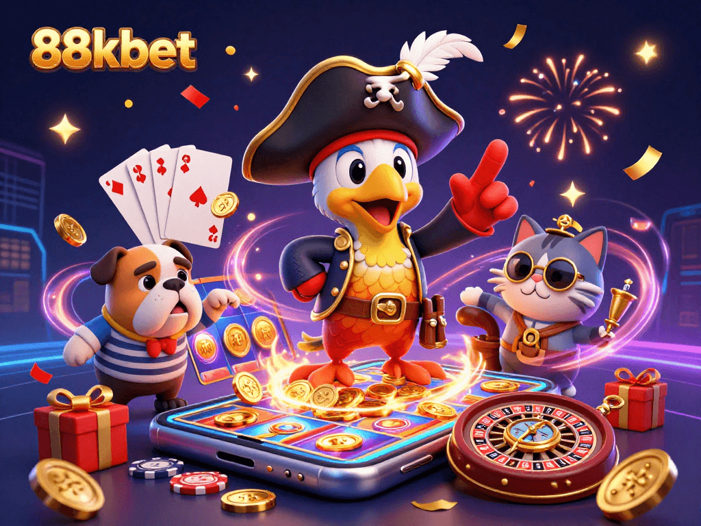 Experience thrilling wins at 88kbet with dynamic slot games and animated gaming elements!