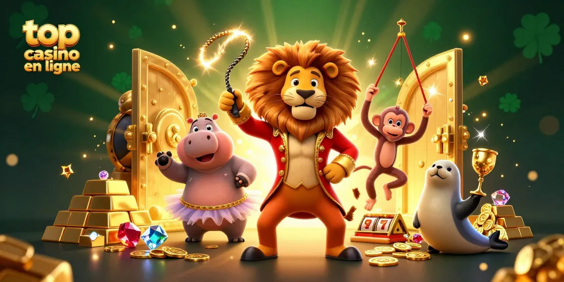 Vivez l'excitation du top casino en ligne avec des personnages animés célébrant la richesse dans un monde de jeux.