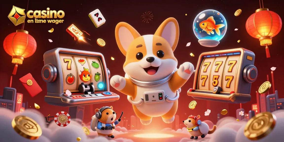 Explorez le casino en ligne sans wager avec un corgi astronaute et un hamster de contrôle de mission.