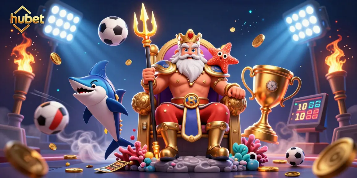Engage in vibrant betting action with hubet amidst a whimsical ocean-themed casino world.