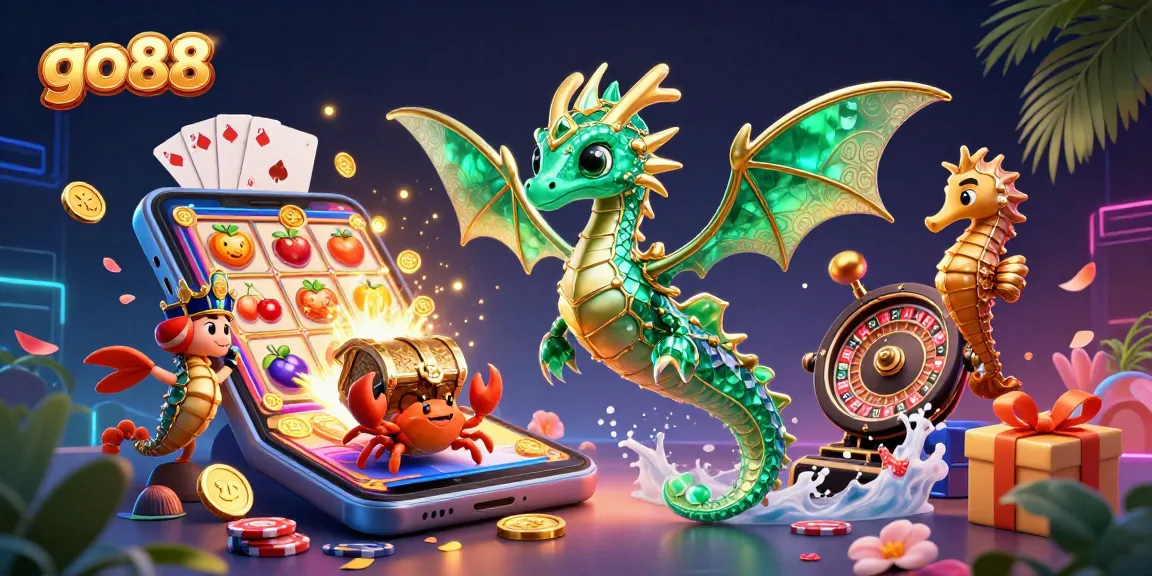 Spin the reels with exciting games at go88 while the sea dragon guards a treasure of winnings.
