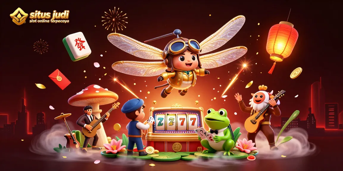 Engage with the exciting world of situs judi slot online terpercaya, showcasing dynamic casino action with captivating characters.