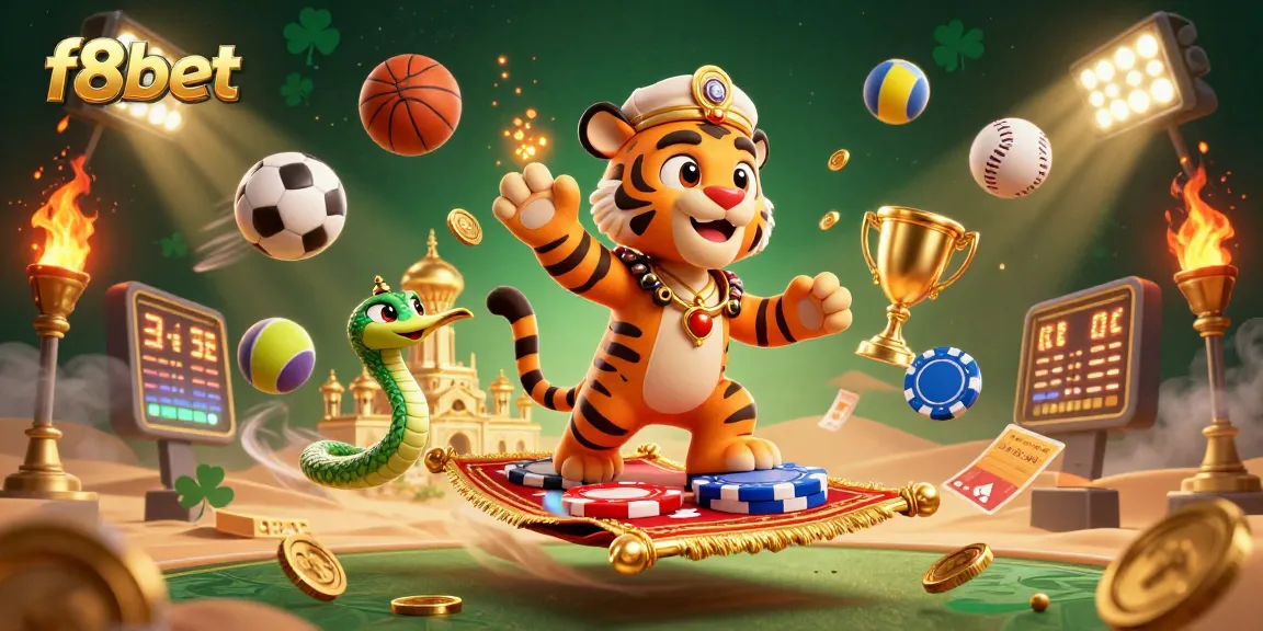 Experience exhilarating gaming at f8bet with our dynamic casino visuals and sports theme.