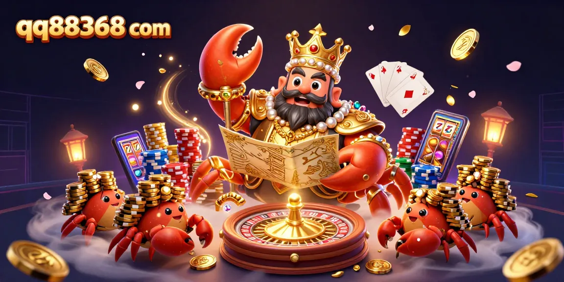 Experience the thrill of winning at qq88368 com with our vibrant 3D casino illustration featuring dynamic game elements.
