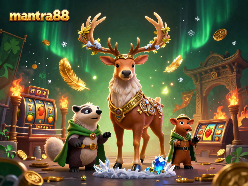 Experience thrilling wins at mantra88 in this lively casino scene with winning slots and jackpots.