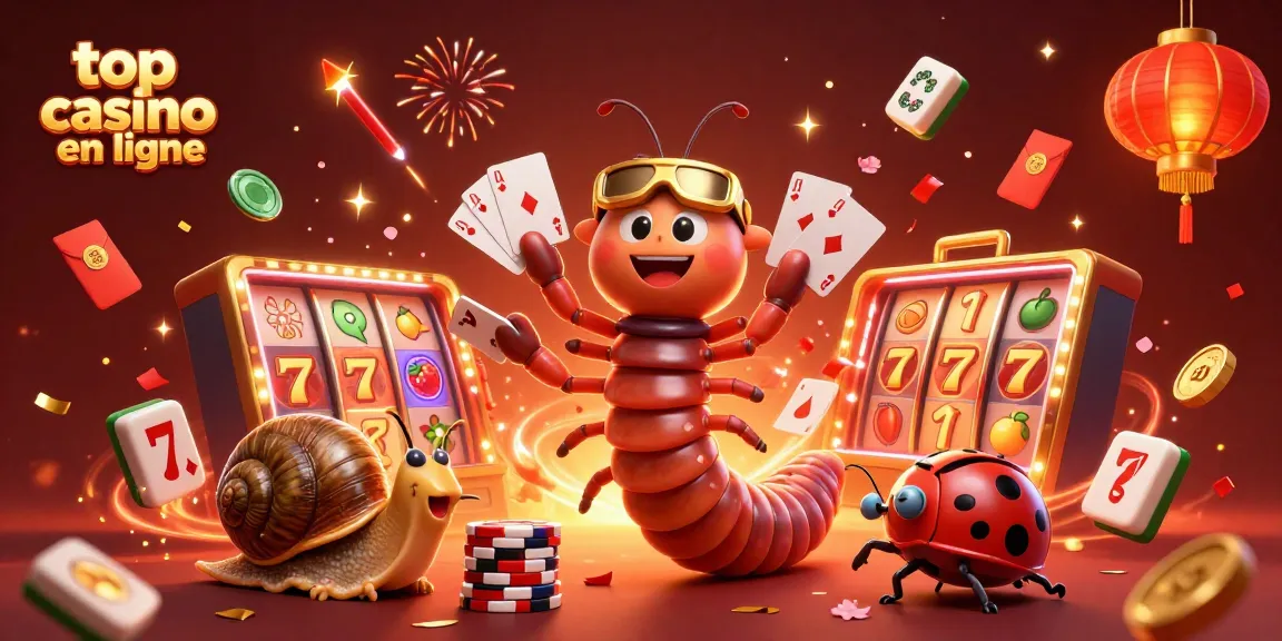 Découvrez top casino en ligne avec un décor d'illustration de jeu dynamique et vibrant