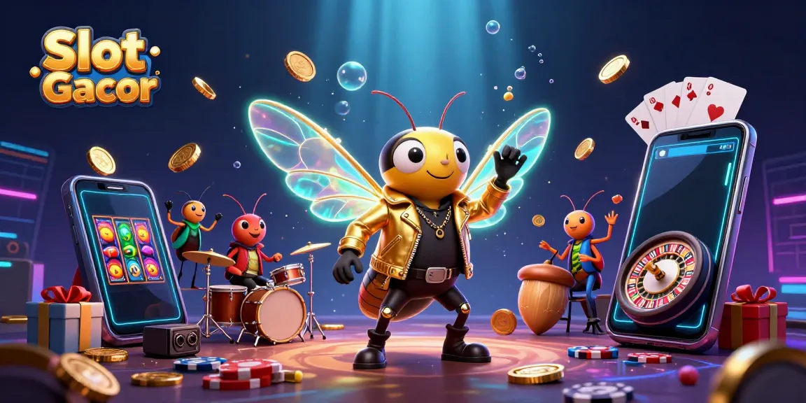 Menangkan Slot Gacor dengan cicada rock star dan elemen casino yang hidup.