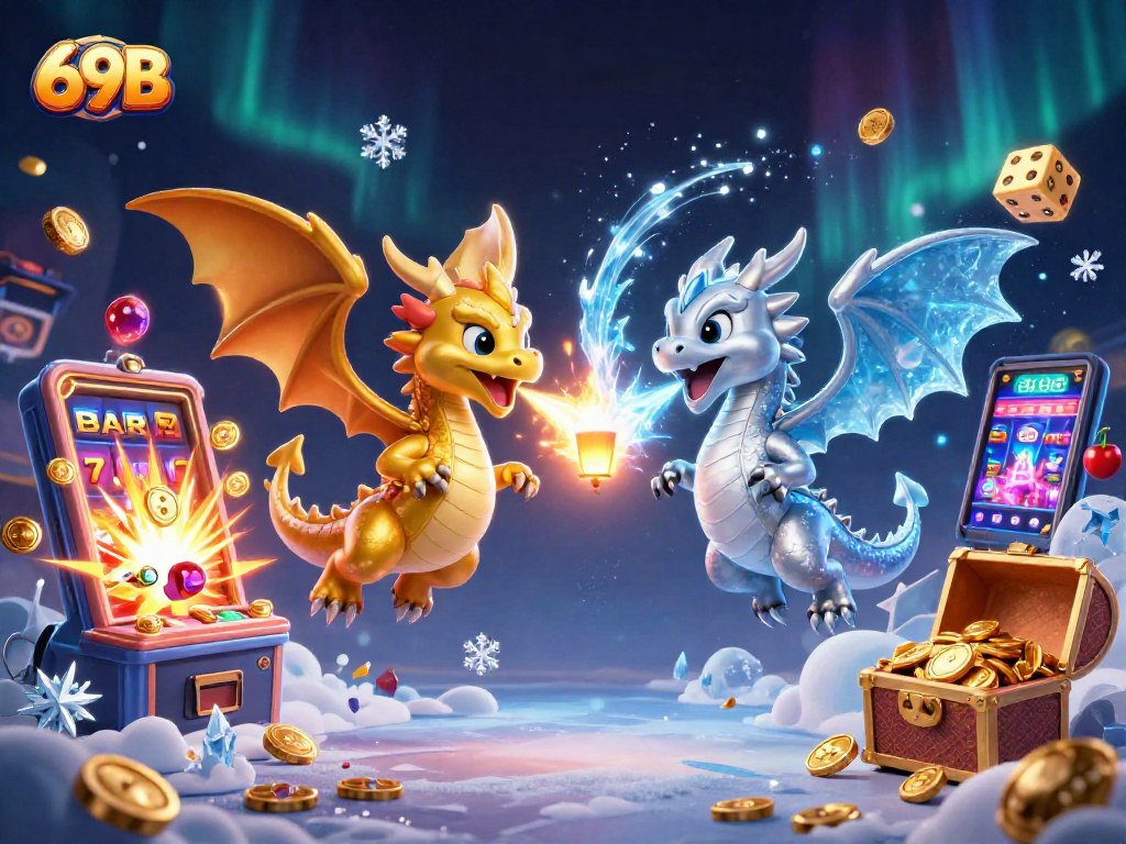 O casino virtual 69B ganha vida com dragões, caça-níqueis e prêmios luminosos.