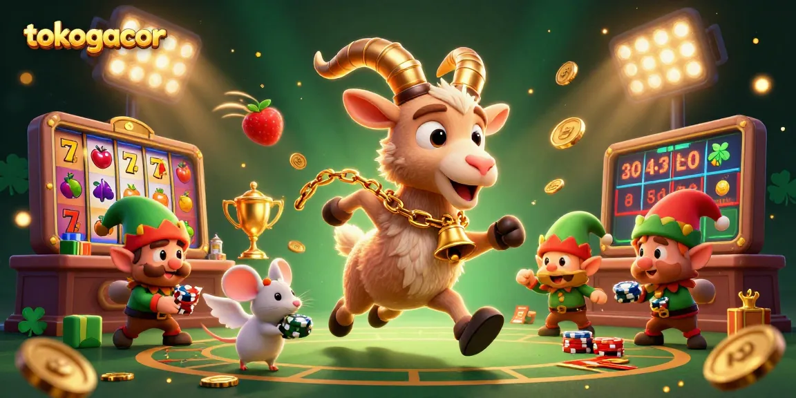 Memenangkan jackpot dengan tokogacor di kasino yang meriah dan penuh karakter lucu.