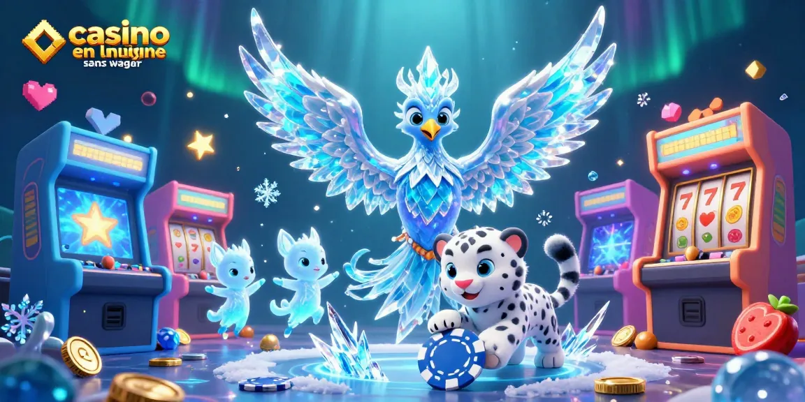 Jouez au casino en ligne sans wager avec le phénix de glace, le léopard des neiges et des machines à sous colorées.