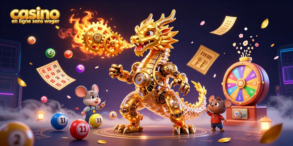 Jouer à un jeu dans le casino en ligne sans wager avec un dragon mécanique