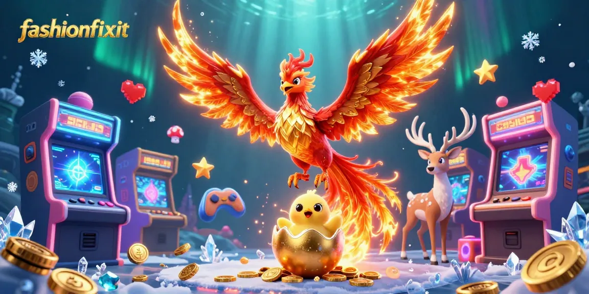 Experience the thrill at fashionfixit with vibrant casino graphics and charming creatures.