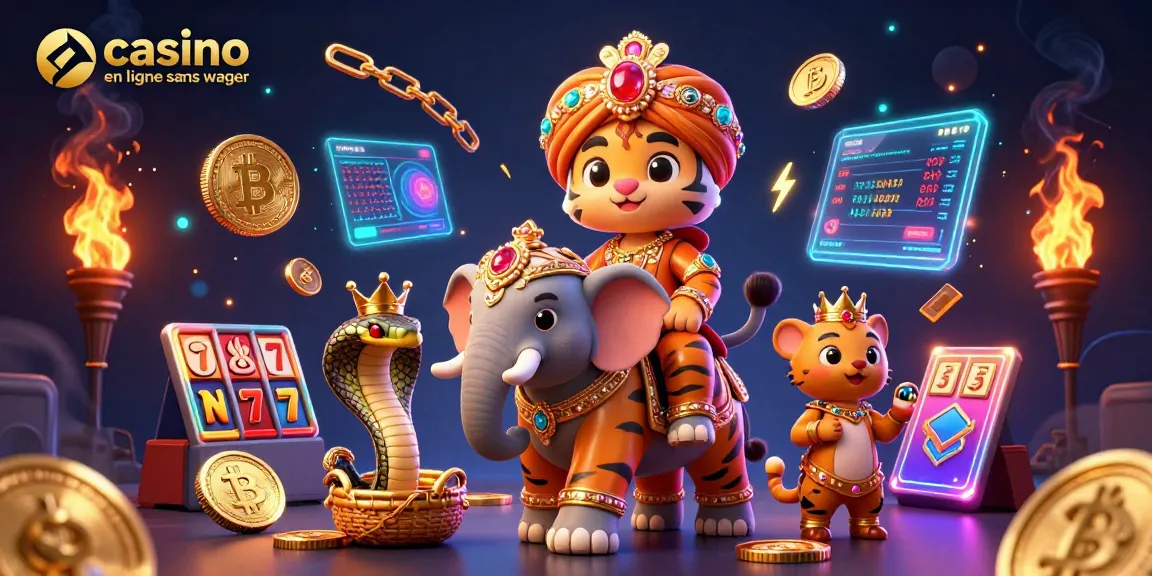 Attrapez des gains avec les jeux de casino en ligne sans wager sur une illustration captivante
