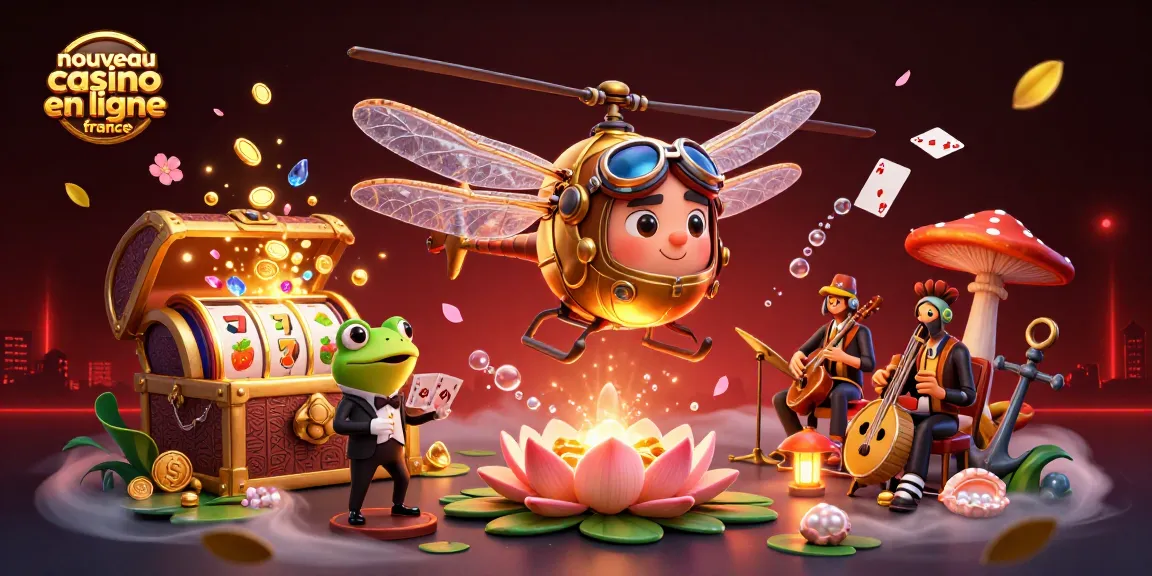 Nouveau casino en ligne France : Un dragonfly pilote et un croupier grenouille au casino
