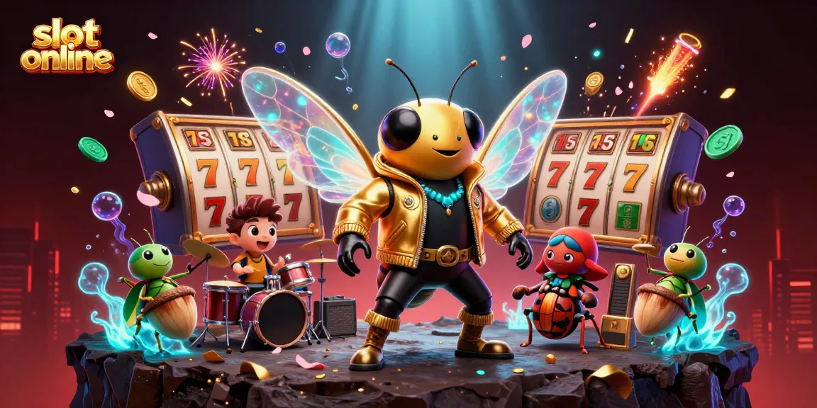 Engage in slot online excitement with colorful characters and dynamic casino elements.