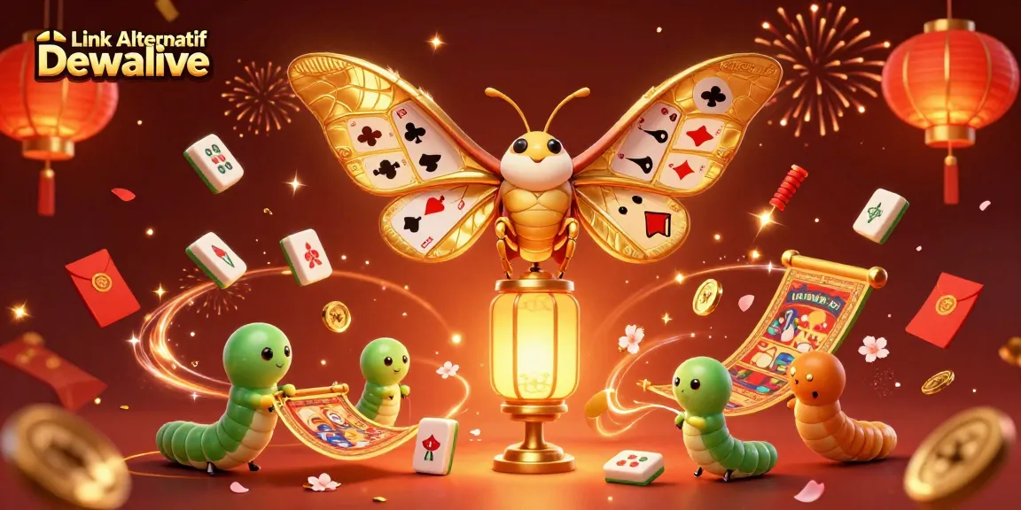 Engage with Link Alternatif Dewalive through an enchanting 3D scene of vibrant casino elements.