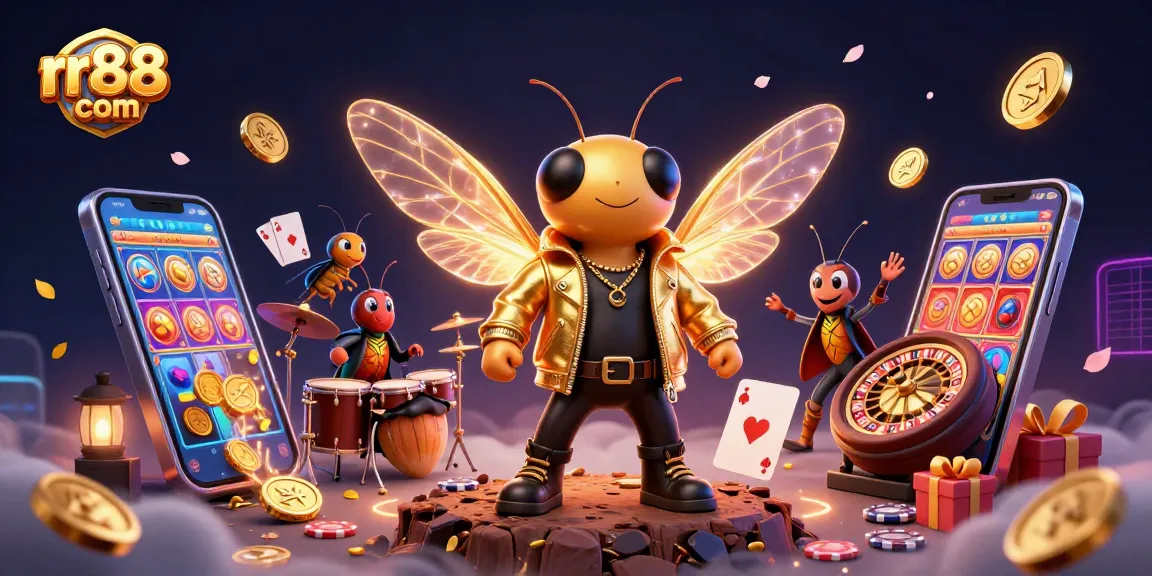 Experience the thrill of rr88 com with vibrant gaming elements and animated characters in a dynamic casino setting.