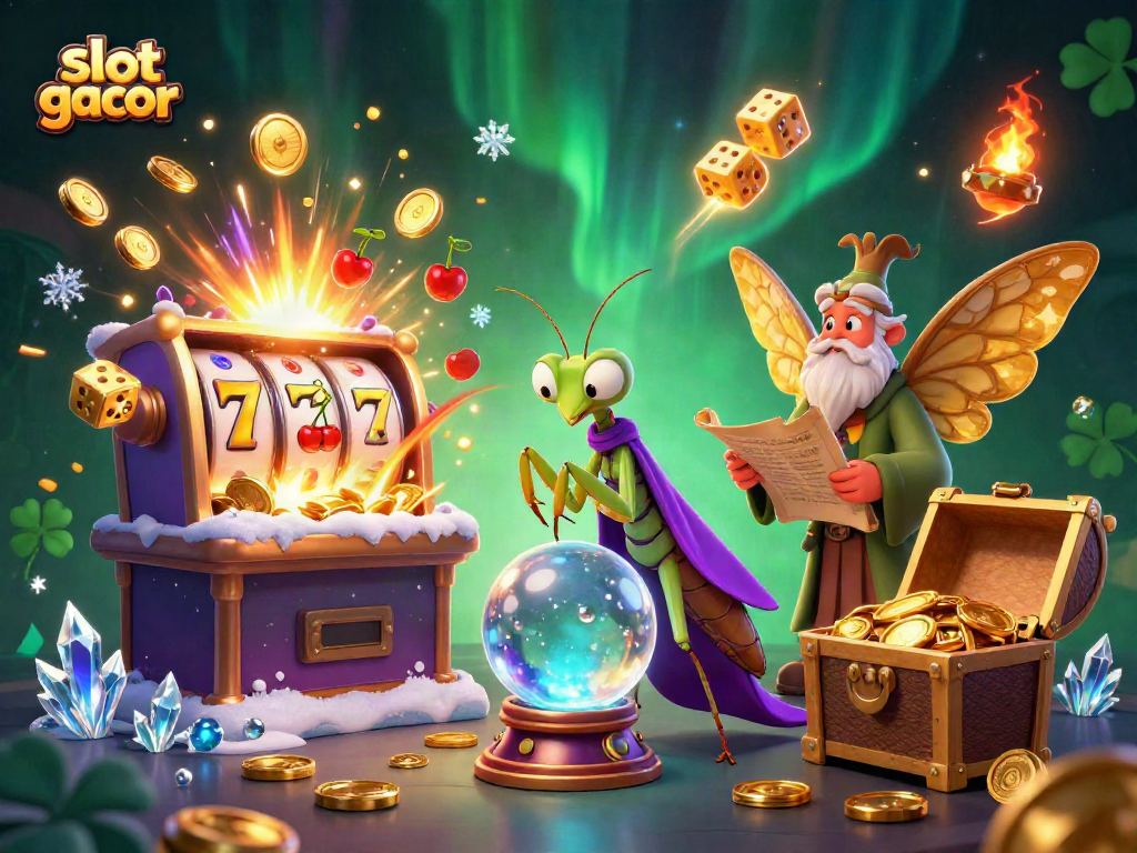 Engage with the vibrant slot gacor scene featuring fortune tellers and mystical elements.