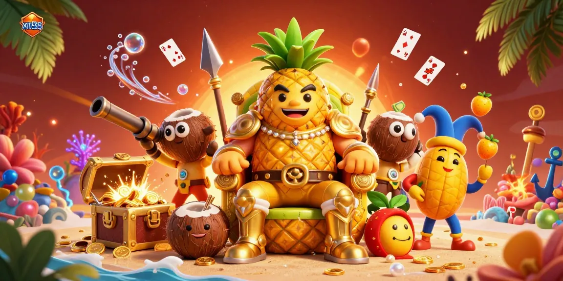 Experience the excitement of xn88 casino gaming with vibrant character art and dynamic decorations.
