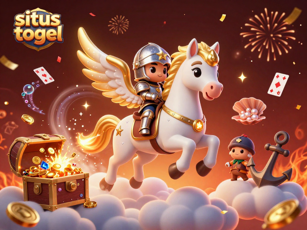 Experience exhilarating wins with situs togel, showcasing vibrant cartoon characters in a dynamic casino scene.