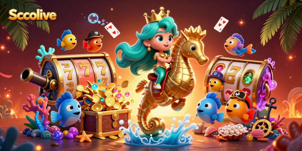 Socolive enhances your gaming experience with an enchanting mermaid and dazzling casino elements.