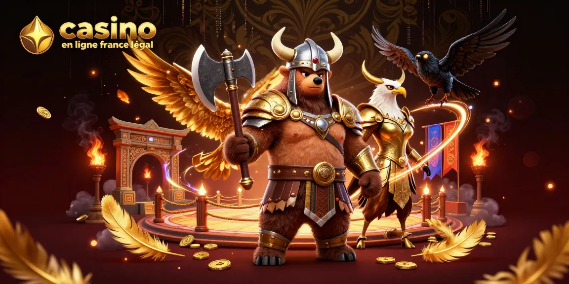 Jouez sur un casino en ligne légal en France avec des personnages de jeu et des éléments de mise captivants.