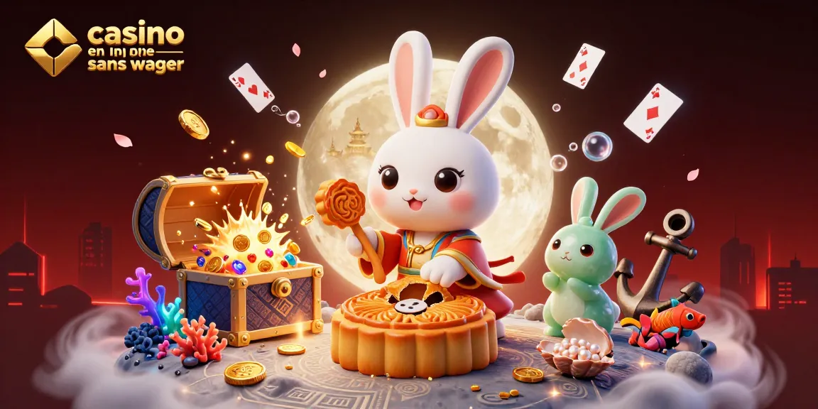Le casino en ligne sans wager offre des opportunités captivantes avec un lapin lunaire illustrant l'excellence du jeu.