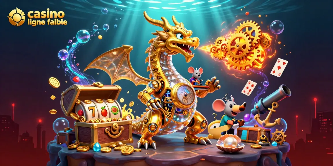 Découvrez le dragon doré des casinos en ligne fiables avec des pièces d'or et des trésors sous-marins.