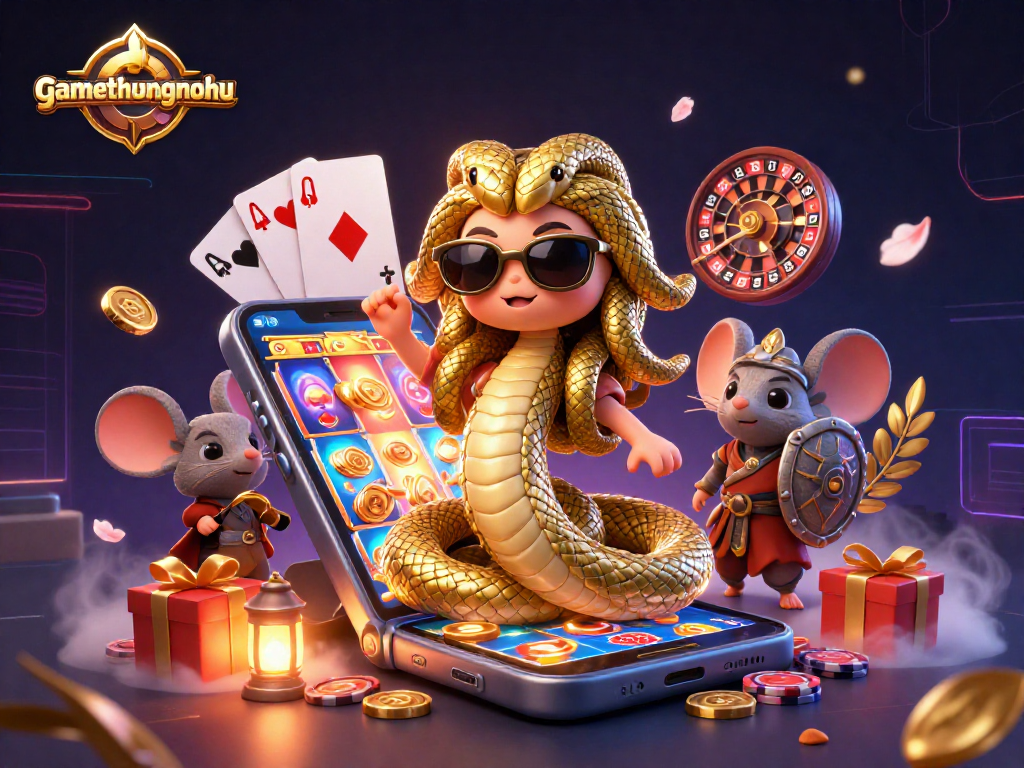 Experience thrilling gaming adventures with Medusa and a warrior mouse at gamethuongnohu!