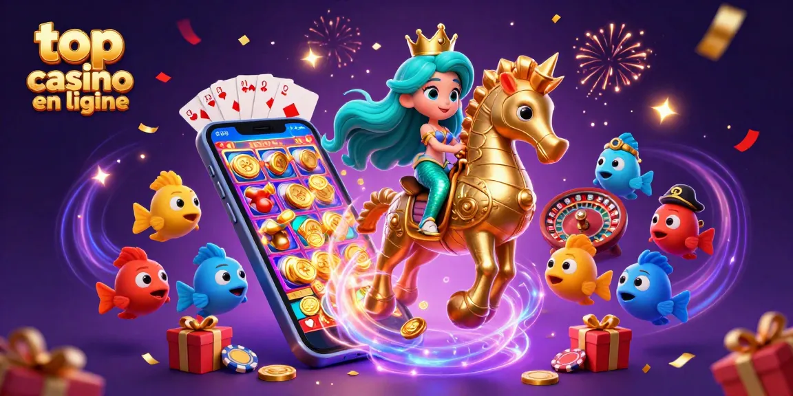 Profitez de l'excitation du top casino en ligne avec notre illustration captivante.