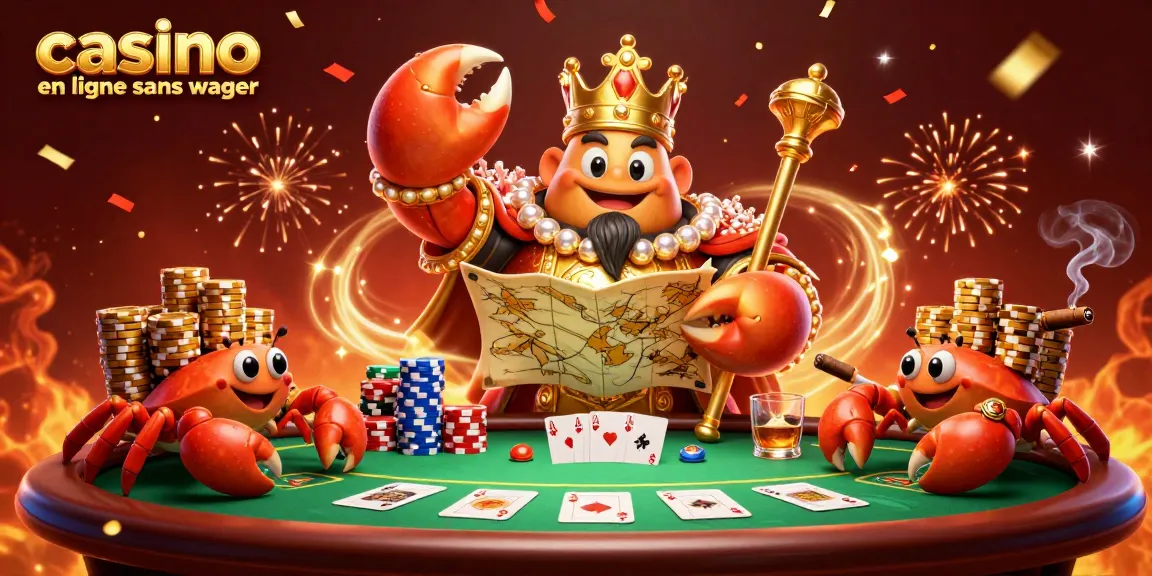 Visualisez le meilleur casino en ligne sans wager, des gains fulgurants et un crabe roi amusant.