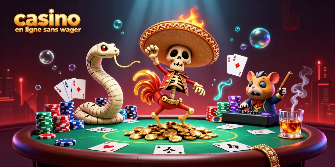 Illustration de casino en ligne sans wager avec un squelette mariachi dansant sur des pièces d'or et une ambiance festive.