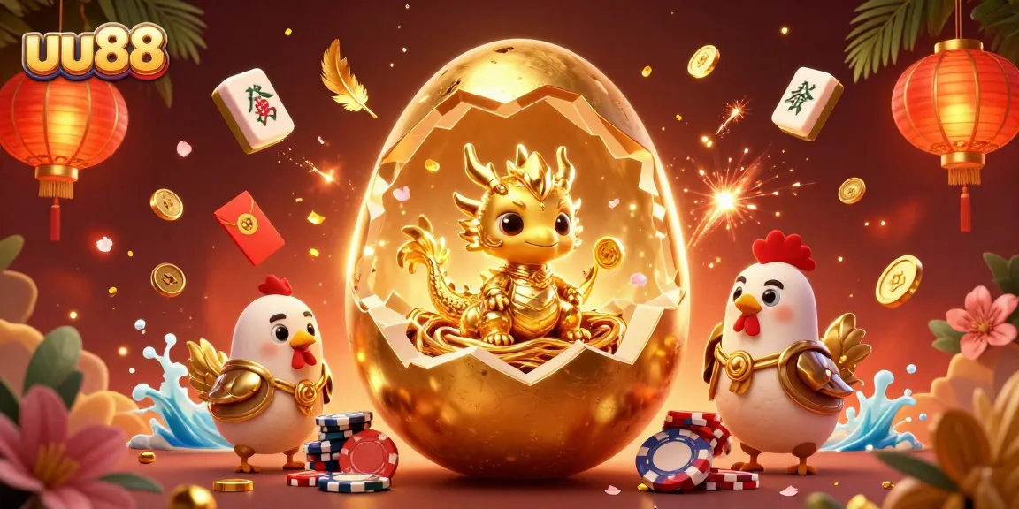 Engage with the exciting gameplay at uu88 while witnessing a golden dragon emerge in a dazzling casino setting.