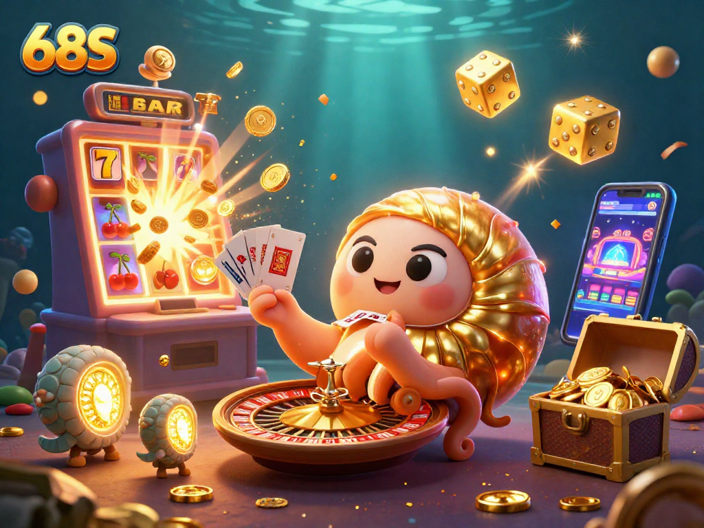 Aperte a sorte com 68S em uma ilustrativa cena de cassino repleta de ação e jackpots!