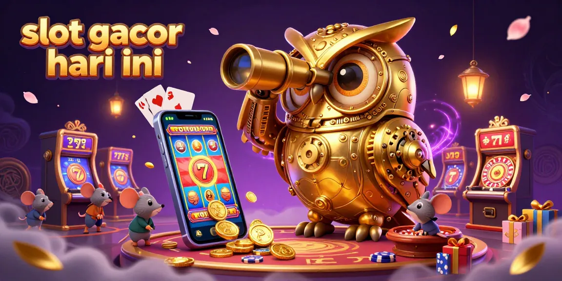 Experience thrilling slot gacor hari ini with a vibrant casino scene featuring exciting characters and dynamic gaming elements.
