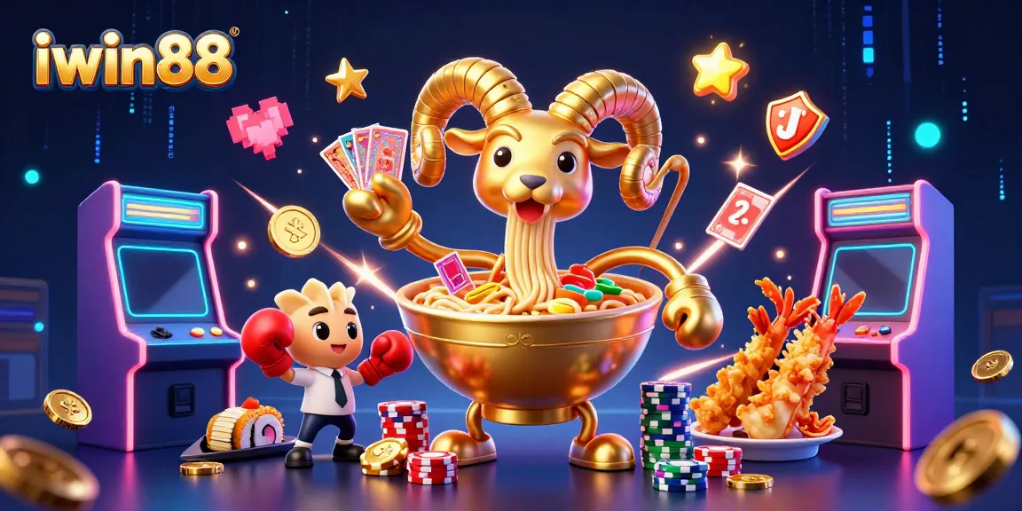 Boost your chances of winning with iwin88's vibrant gaming characters in a casino scene.