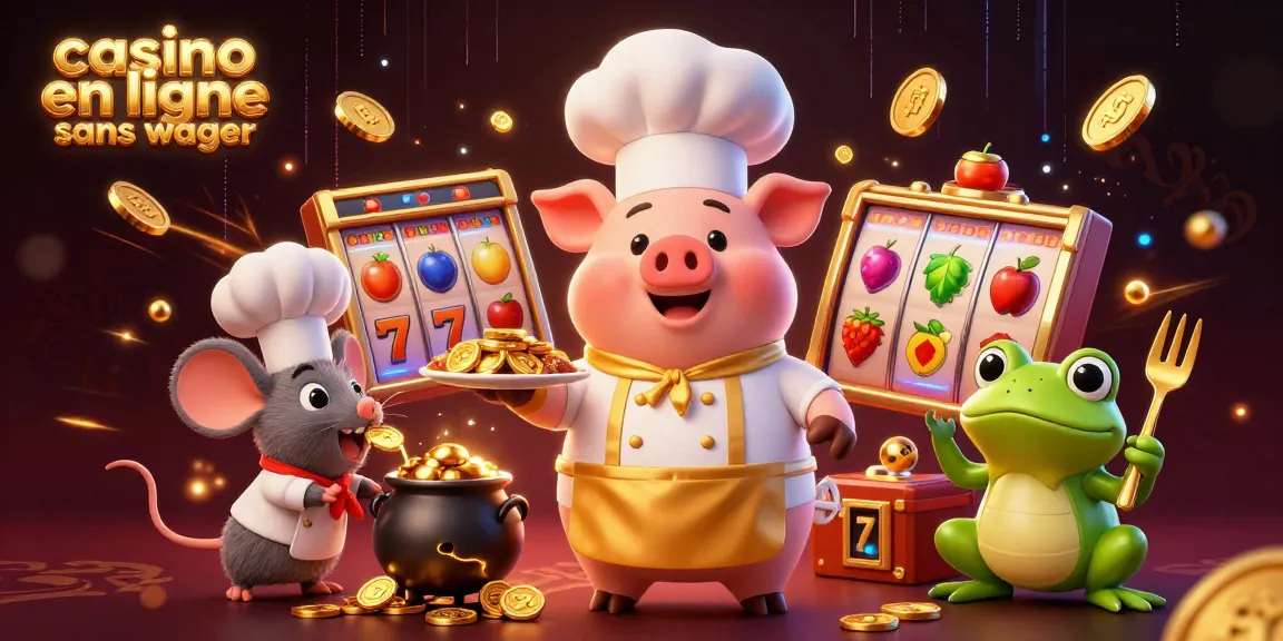 Jouer au casino en ligne sans wager avec des pièces d'or et des éléments de jeu captivants.