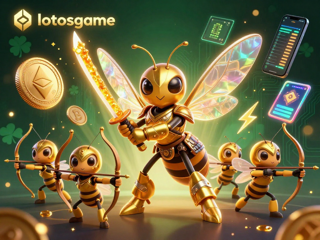 Engage with lotosgame and explore vibrant gaming action in this dynamic 3D illustration.