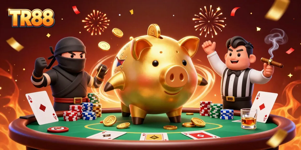 TR88 celebrates a thrilling poker showdown with dynamic characters and exciting casino elements.