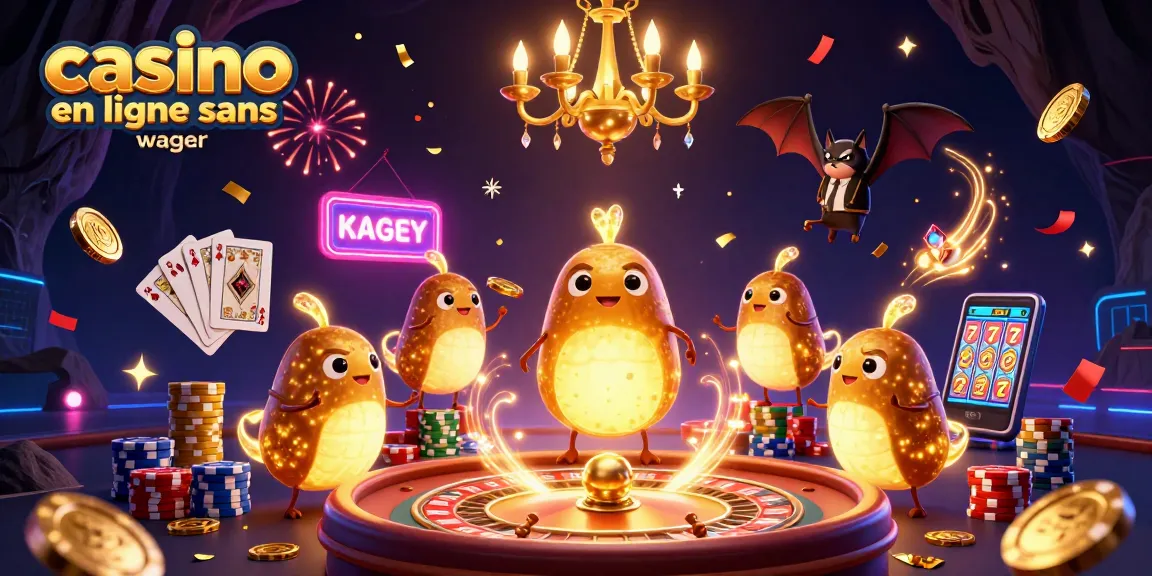 Animation de casino en ligne sans wager avec des vers luisants illuminant une scène de jeu dynamique.