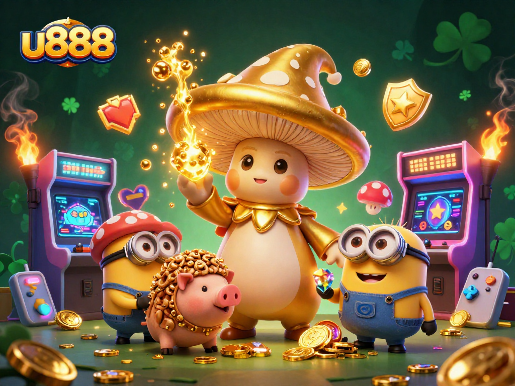 Join the thrilling magic of u888 with a wizard, treasure, and rich casino gaming elements.