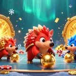 Image d'illustration représentant deux pangolins rivaux dans un casino, jouant à un jeu légal de casino en ligne en France.