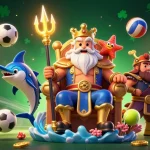Experience thrilling wins at nk88 with a dynamic casino scene featuring Neptune and sports elements.