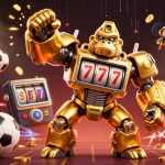Profitez de l'ambiance palpitante du nouveau casino en ligne avec une illustration dynamique captivante.