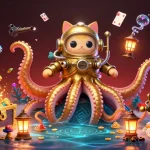 Engage in winning adventures at OKFUN with a vibrant 3D treasure scene packed with excitement.