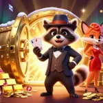 Gioca in casino italiani non AAMS, con un raffinato tasso e la sua compagna, immersi tra tesori e gemme scintillanti.