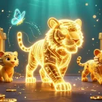 Pariez sur les paris sportifs sans limite avec un tigre doré et des trésors dans un casino fantastique.